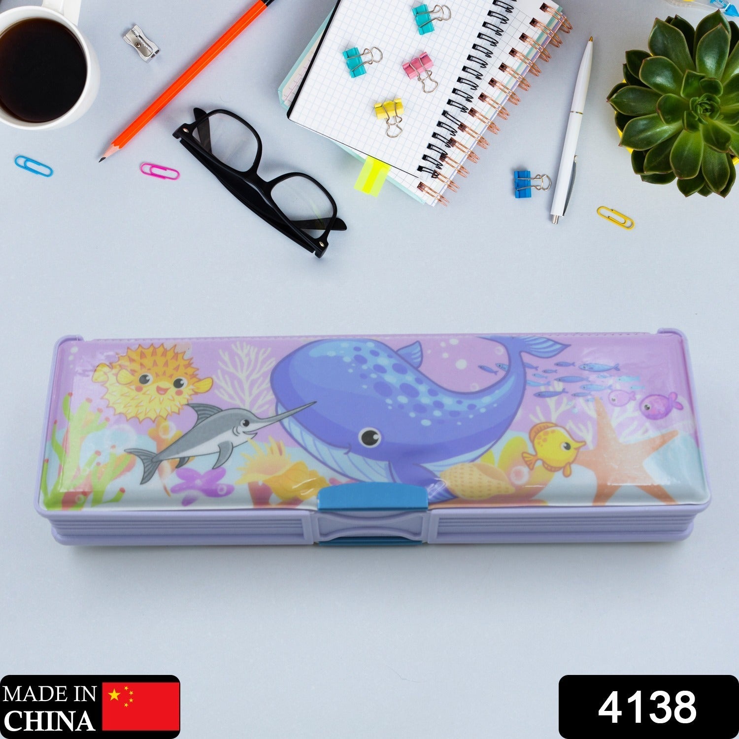 4138 Multipurpose Compass Box, Plastic Double Deck Pencil Case with 2 Compartments, Supplies Utility Box Storage Organizer, Pencil Box for School, Cartoon Printed Pencil Case for Kids, Birthday Gift for Girls & Boys 4138 Multipurpose Compass Box, Plastic Double Deck Pencil Case with 2 Compartments, Supplies Utility Box Storage Organizer, Pencil Box for School, Cartoon Printed Pencil Case for Kids, Birthday Gift for Girls & Boys